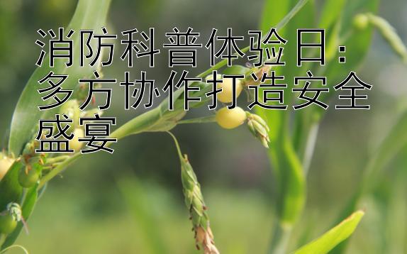 消防科普体验日：多方协作打造安全盛宴