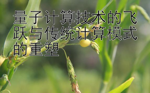 量子计算技术的飞跃与传统计算模式的重塑